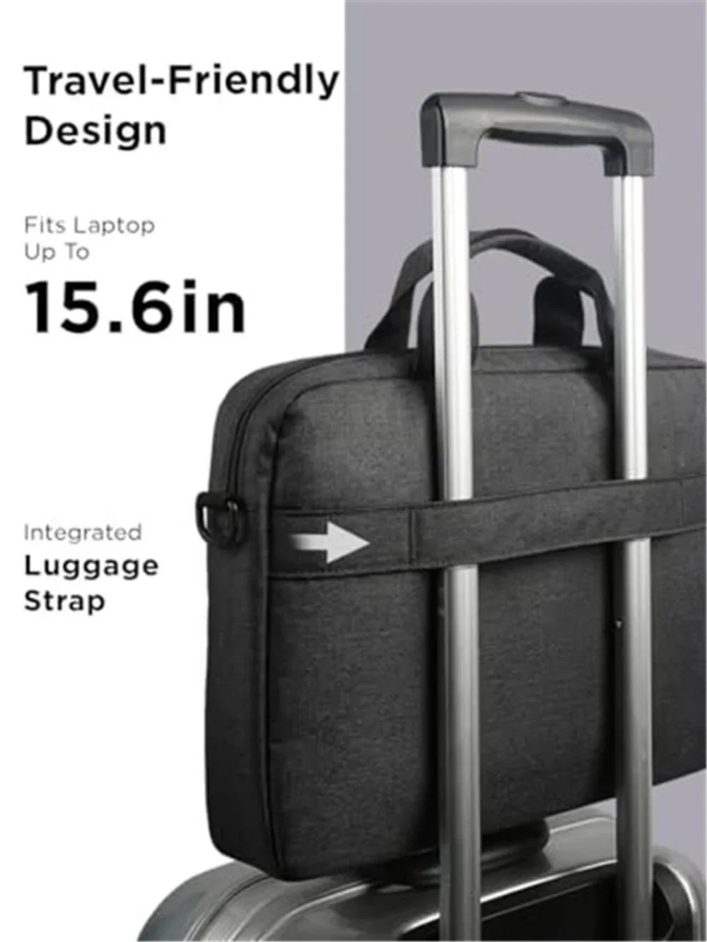 Laptop Carrying Case T210, 15.6-Inch Laptop and Tablet, Sleek Design, Durable